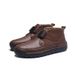 Herbst Winter Handgenähte Mid-Top Neue Leder Casual Große Slip-On Herrenschuhe_voghion.com
