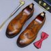 【Big Sale】Men's Genuine Leather Business Formal Black Casual Height Increasing Korean Style Shoes_voghion.com