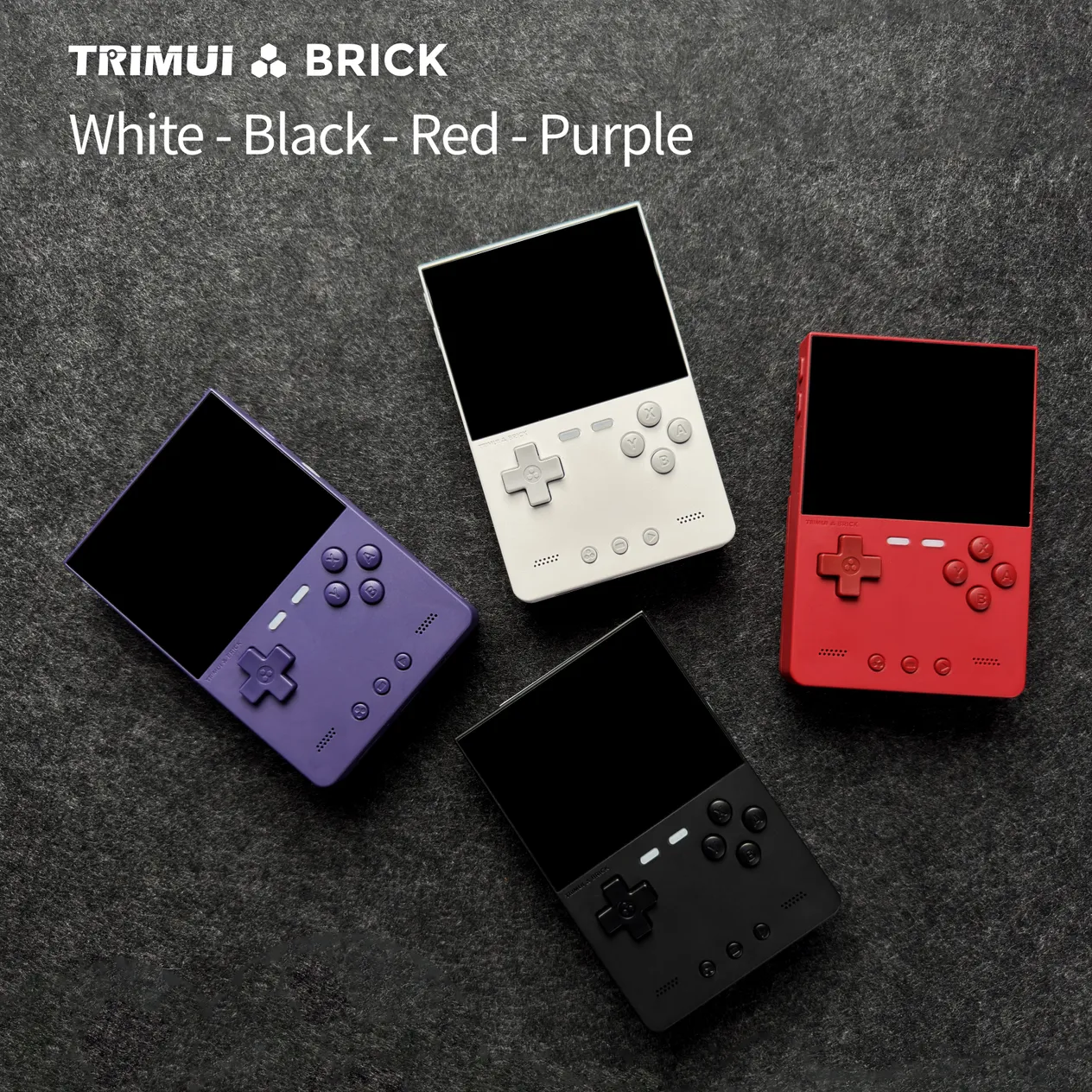 TRIMUI BRICK Handheld Game Console 3.2'' IPS Screen Linux System Trimui UI Metal Back Panel Key LED Lighting Free Keycap_voghion.com