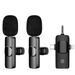 Für IPhone/Android Wireless Lavalier-mikrofon Audio Video Aufnahme Mini Mic_voghion.com