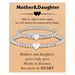 Set di bracciali per madre e figlia, gioielli da donna, regalo per figlia e ragazza, bracciale con catena in argento con perline, bracciale in acciaio inossidabile con scritta "Love"._voghion.com