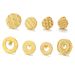 Stainless braided threaded ac, titanium steel ear hooks, DIY handmade circular ring with gold-plated earring_voghion.com