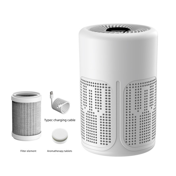 USB Air Purifier With Negative Ions - Household Formaldehyde & Odor Removal Filter System_voghion.com