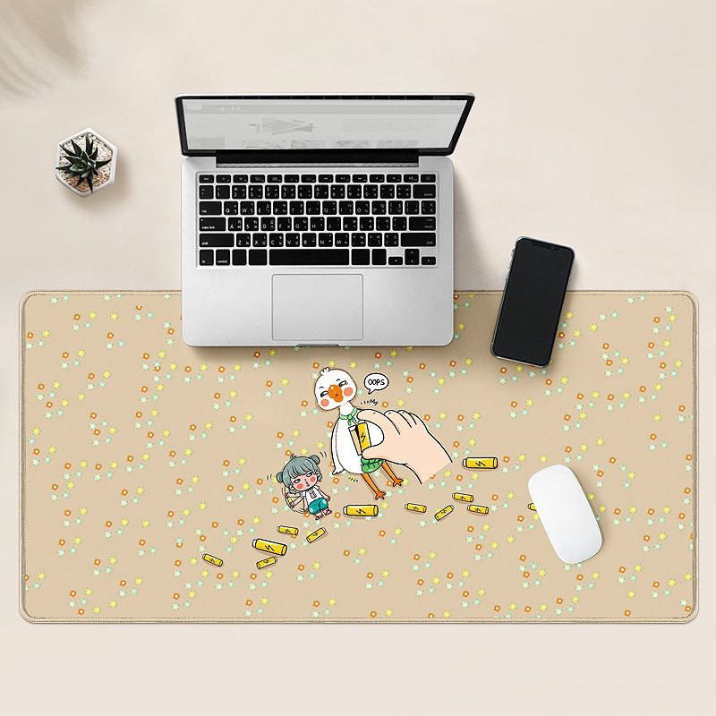 Niedliche Ente Farbige Tastatur Büro Große Tisch Mauspad Maus Kleine Frische Spezielle Pad_voghion.com