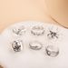 Nuovo numero di personalità 8 teschio ragno pipistrello serpente animale set di 7 pezzi anello_voghion.com