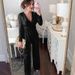 Glitter Sequin Wrap V-Neck Jumpsuit For Women - Stylish Long Sleeve Belted Romper, Casual & Party Outfit (Black, Silver,)_voghion.com