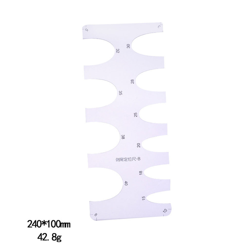 Sewing ruler acrylic positioning ruler sword tail positioning ruler template and template tool_voghion.com