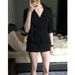 2025 New High-End Dress Two-Piece Summer Women's Fashion Elegant Short Skirt Set Hepburn Style Niche_voghion.com