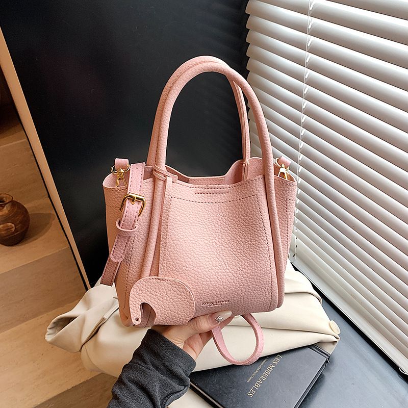 Women's Bucket Bag Soft Leather Carrying Basket Bag Bucket Bag Women's Senior Sense Single Shoulder Crossbody Bag_voghion.com