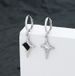 Women 925 Sterling Silver LeverBack French Wire Drop Dangle CZ Star Earrings S1_voghion.com