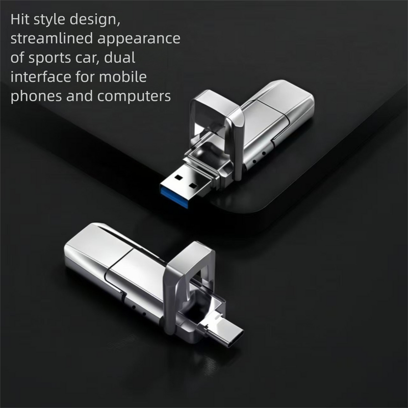 Flash Mobile Computers, Dual Interface Type-C, Large Capacity, High-Speed USB Drive For Students And Office Use_voghion.com