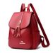 2024 New Genuine Leather Texture Women's Fashion Versatile Tassel Travel Bag Large Capacity Atmospheric Student Backpack_voghion.com