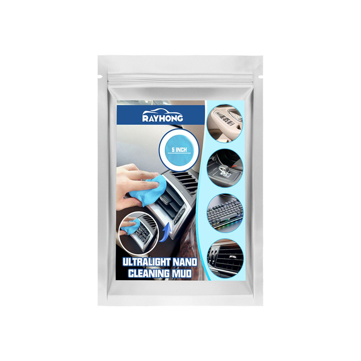 Car cleaning mud Car interior gap cleaning outlet dust multi-function cleaning mud_voghion.com