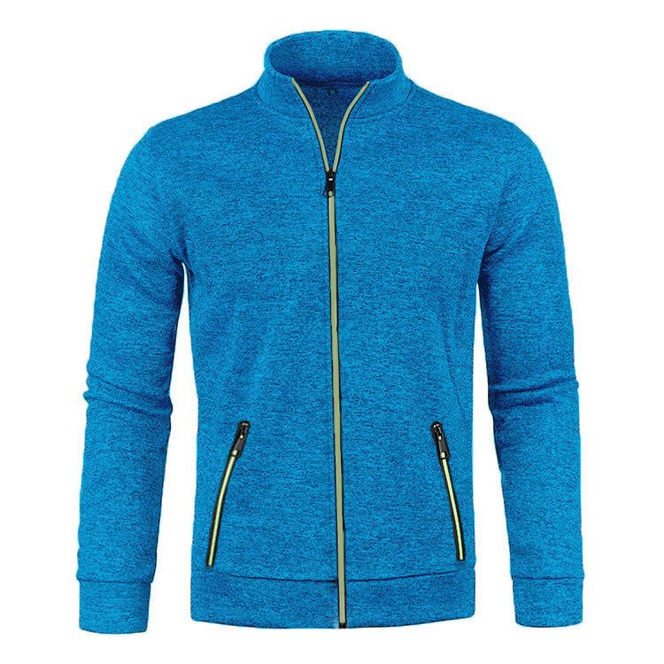 Giacca sportiva da uomo, casual, leggera, in tinta unita, con cardigan sottile e alla moda, nuova collezione autunnale_voghion.com