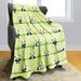 Coperta decorativa per divano e poltrona da letto con sfondo verde panda, super morbida e confortevole_voghion.com
