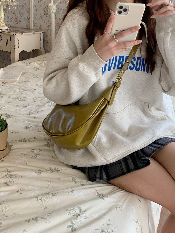 2024 New Underarm Ba: Versatile Dumplins, One Shoulder Crossbody Fashionable and Casual Texture, Small Ba, Women's_voghion.com