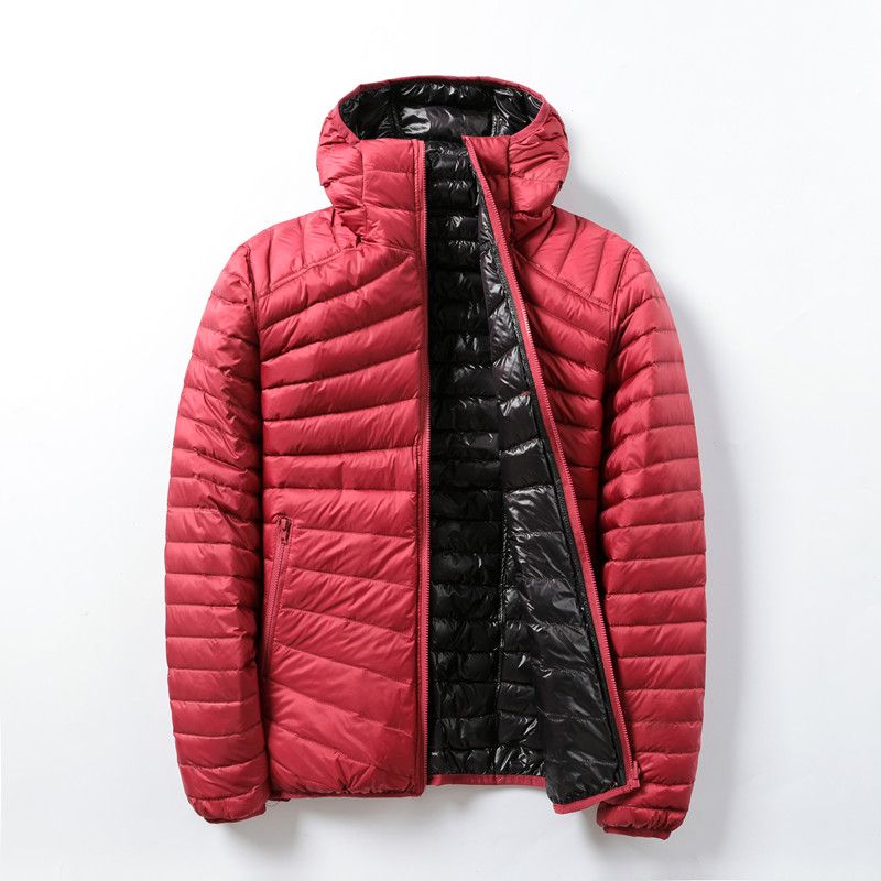 Piumino d'anatra bianco da donna 2021 nuovo piumino portatile con cappuccio double face cappotto invernale da donna ultraleggero caldo piumino_voghion.com