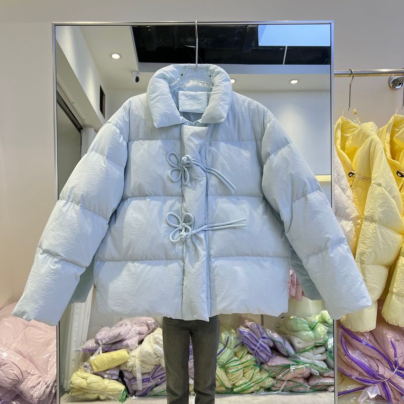 2024 Winter Neue College Stil Kleine Breadjacket Unten Jacke frauen Kurze Dopamin_voghion.com
