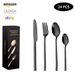 Set di posate in acciaio inossidabile da 24 pezzi, coltello, forchetta e cucchiaio da bistecca, quattro componenti_voghion.com
