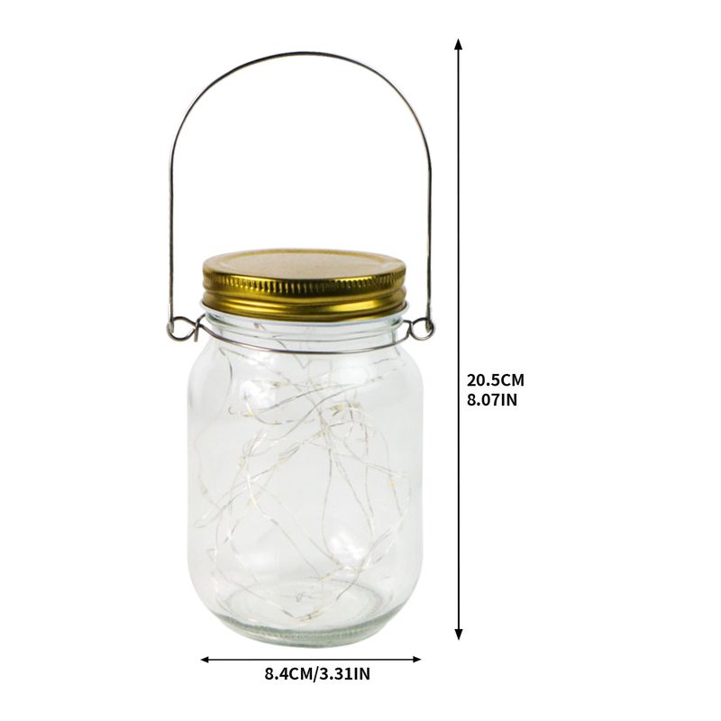 Scatola per batterie AAA transfrontaliera Coperchio per barattolo di vetro Stringa di luci in filo di rame Decorazione natalizia Stringa di luci con tappo di bottiglia stampabile_voghion.com