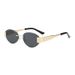 New Frameless Trimmed Metal Sunglasses Cross Border Retro UV400 Trendy Sunglasses High End Fashion_voghion.com