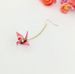 Qingdao New Design Japanese Style Series Pure Handmade Origami Crane Earrings Ear Clips (Single Piece)_voghion.com