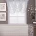 Luxurious Decoration: Lucia's Elegant Waterfall Curtains, For The Living Room, Kitchen And Bedroom, Soft Polyester Curtains, Single White_voghion.com