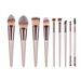 Set pennelli trucco 9 pezzi Yuncai Champagne Gold (7 pezzi + 2 pezzi) Nuovi strumenti di bellezza GUJHUI_voghion.com