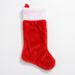 Lillian Hangable White Edge Red Short Plush Stockings Christmas Decorations Factory Direct Cross-Border_voghion.com