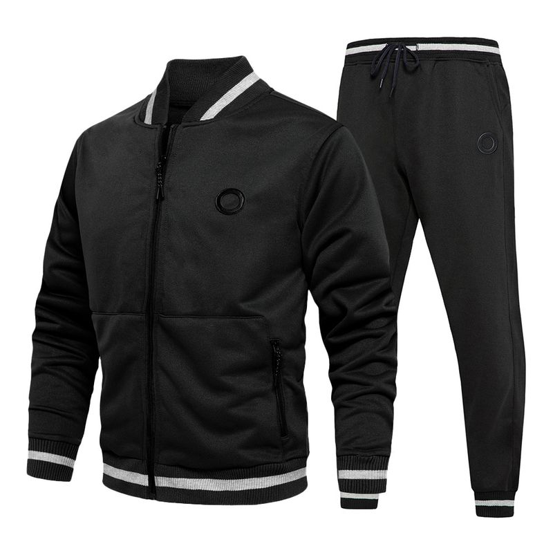 Herrenbekleidung Retro lockeres Sport-Zweiteiler-Set_voghion.com