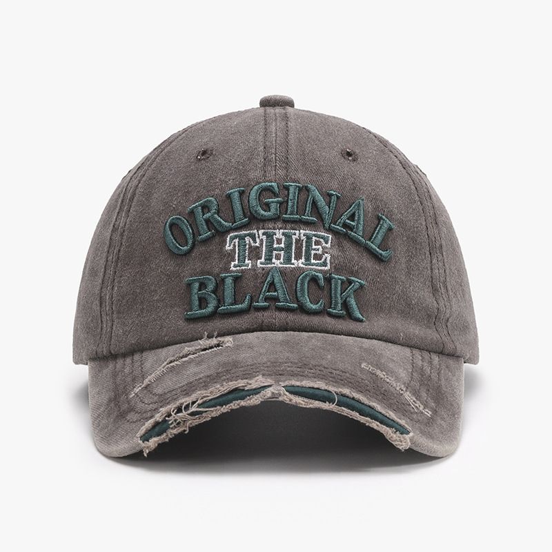 Soft Top Letter Driedimensionaal Borduurwerk Gat Soft Top Baseball Cap Europese En Amerikaanse Outdoor Heren En Dames Duckbill Cap_voghion.com