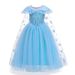 Ropa para madres e hijos, vestido de princesa Elsa de Frozen, vestido de pasarela de malla con lentejuelas para niños, vestido de cosplay_voghion.com