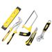 218 Piece Tool Set General Household Hand Tool Kit With Plastic Toolbox Storage Case Yellow_voghion.com