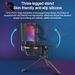 USB Condenser Gaming for PC PS4 Phone with Touch Mute Singing Noise Reduction RGB Lighting Capacitor Microphone Set_voghion.com