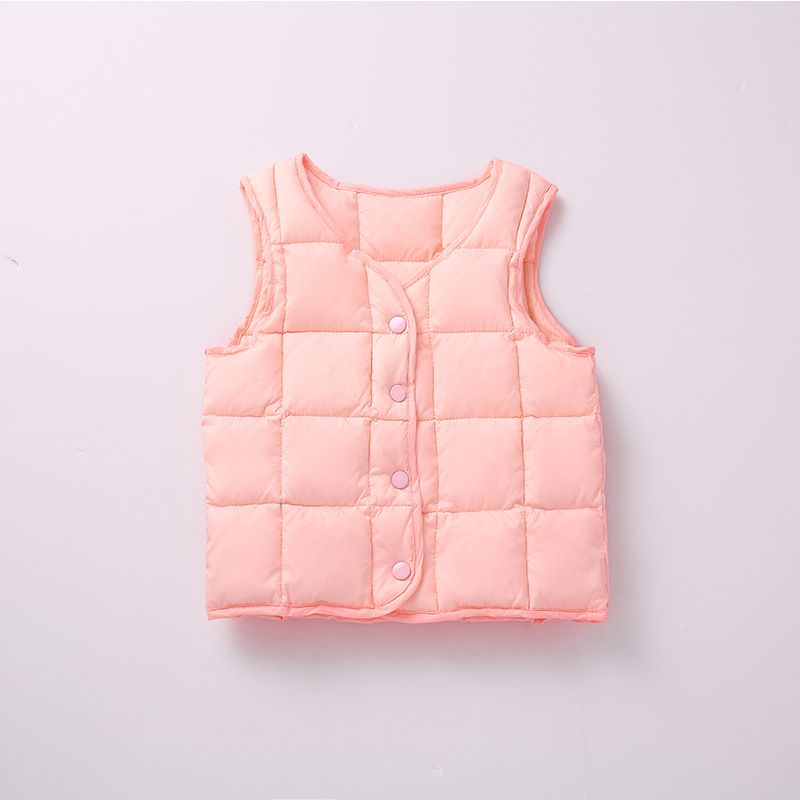 Children's Down Jacket Vest Thin Boys And Girls 90 White Duck Down Baby Down Vest 0 3 6 Years Old_voghion.com