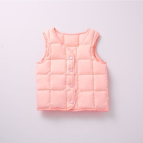 Children's Down Jacket Vest Thin Boys And Girls 90 White Duck Down Baby Down Vest 0 3 6 Years Old_voghion.com