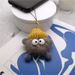 Dumb Small Coal Ball Plush Pendant Car Key Chain Pendant Cartoon Pendant Net Red Bag Plush Pendant_voghion.com