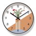 Yipula 6403 Fresh Floral Wall Living Room Simple Silent Sweep Second Quartz Clock_voghion.com