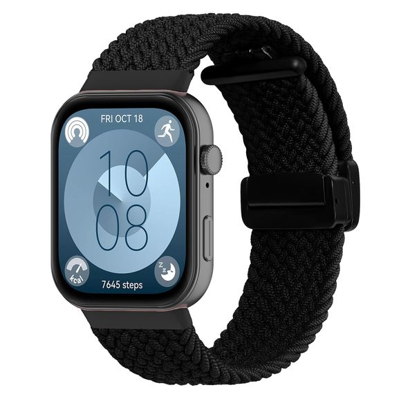 HUAWEI watch fit 3 rihma jaoks, magnetiline punutud soolosilmus, nailonist vahetusrihm, randmevõru HUAWEI fit 3 rihmadele_voghion.com