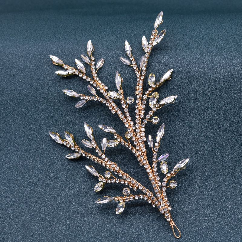 Women's Jewelry Bridal Headpiece Handmade Floral Shaped Hair Piece Side Decoration Symmetrical Bun Hair Comb Hair Accessories_voghion.com