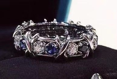 Yunjin Europa i Ameryka Granica Nowy Produkt Błyszczący Cyrkon Krzyż Moda Damska Prosty Pierścień Handwear Hurtownie_voghion.com