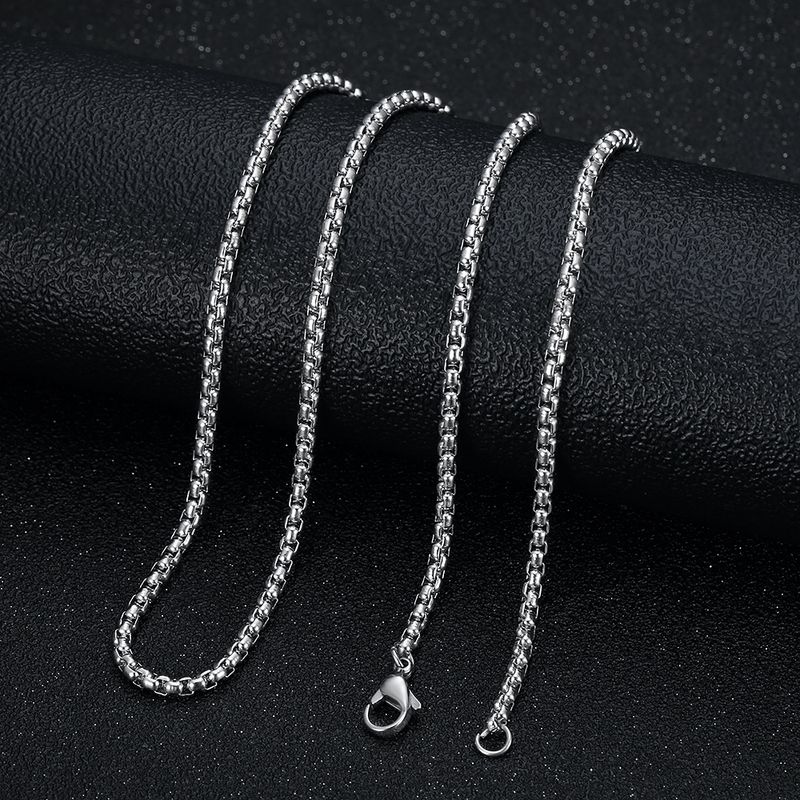 New Matching Sweater Chain Titanium Steel Color Preserving Vacuum Gold Plated Square Pearl Necklace_voghion.com