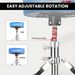 5 CORE Drum Throne Padded Guitar Stool Height Adjustable Heavy Duty Music Chair Seat Universal for Adults & Kids with Anti Slip Rubber Feet - DS CH BL_voghion.com