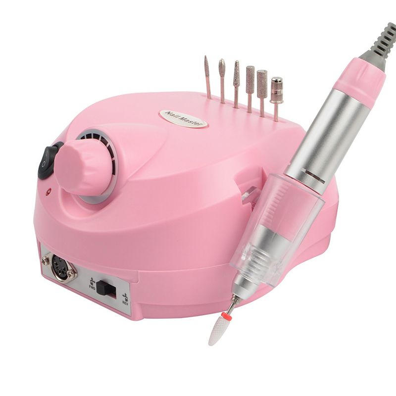 Prego 35000rpm broca elétrica hine polidor ferramentas de arquivo de arte do prego bits kit manicure 110v/220v acrílico broca de unhas pedicure_voghion.com