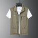 Men's Tactical Utility Vest – Lightweight Multi-Pocket Workwear Jacket For Fishing (M-5XL, Black/Army Green/Khaki/Grey/Navy)_voghion.com