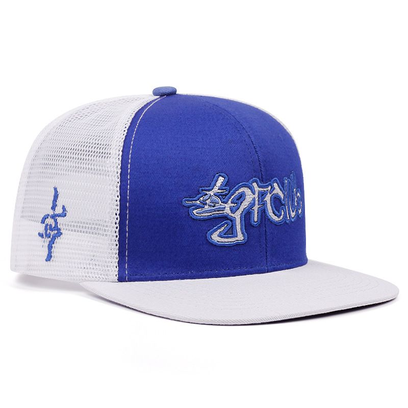 Men's And Women's Flat Brimmed Hats, Street Embroidered Baseball Hip-hop Hats_voghion.com