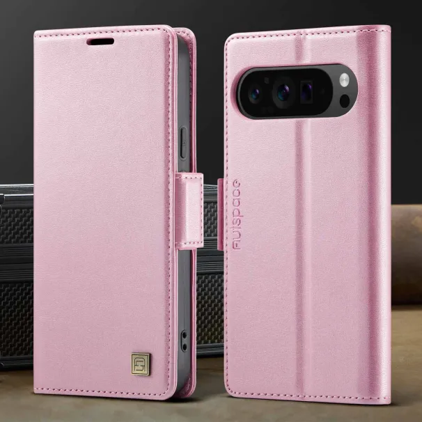 Flip Portemonnaie Magnéitesch Telefonshülle Fir Google Pixel 9 Pro XL 8A 8 RFID Blockéierend Retro PU Lieder Crad Slot Holder Schockbeständeg Cover_voghion.com