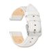 DeBeer 16mm White Glove Leather With Silver-tone Style Buckle 7.75 Inch Watch Band_voghion.com