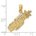 14K 2-D Golf Bag And Clubs Charm_voghion.com