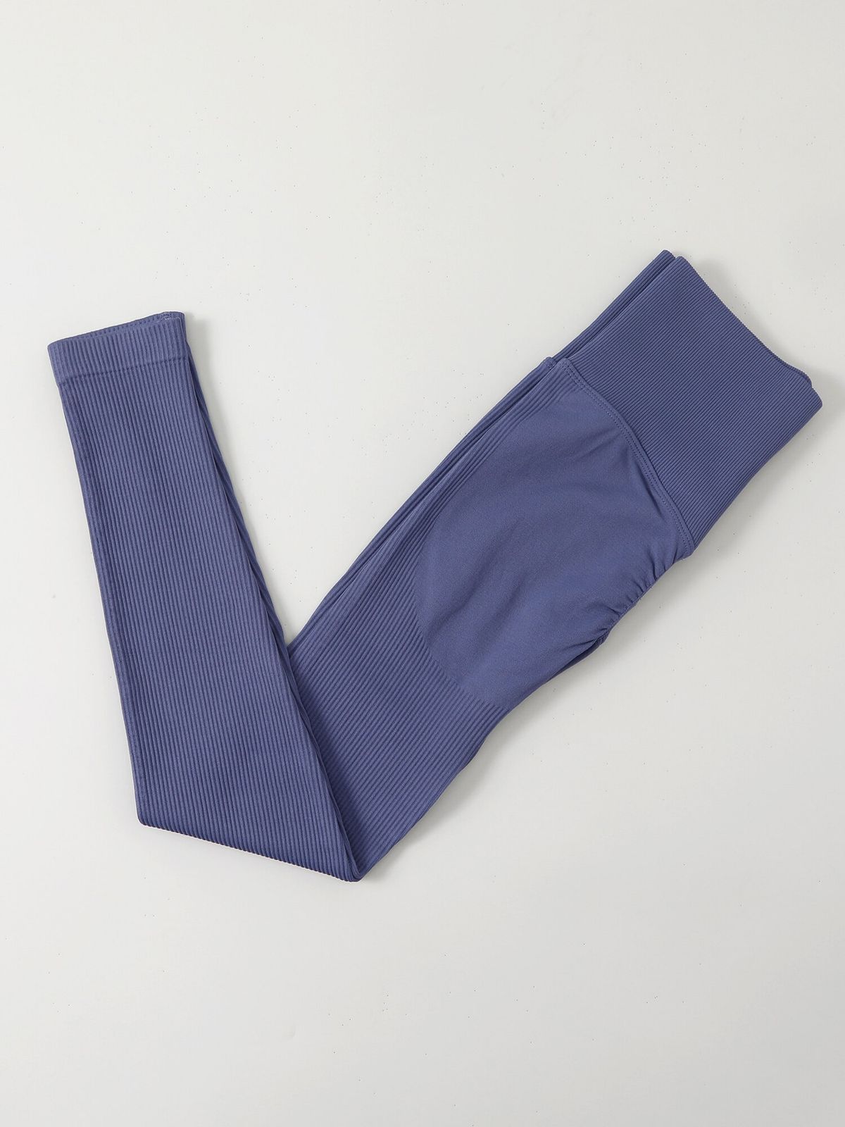 Ženske rebraste pajkice brez šivov z visokim pasom, seksi hlače za jogo Push Up Butt Gym Fiess Legging Tummy Control Workout Running_voghion.com